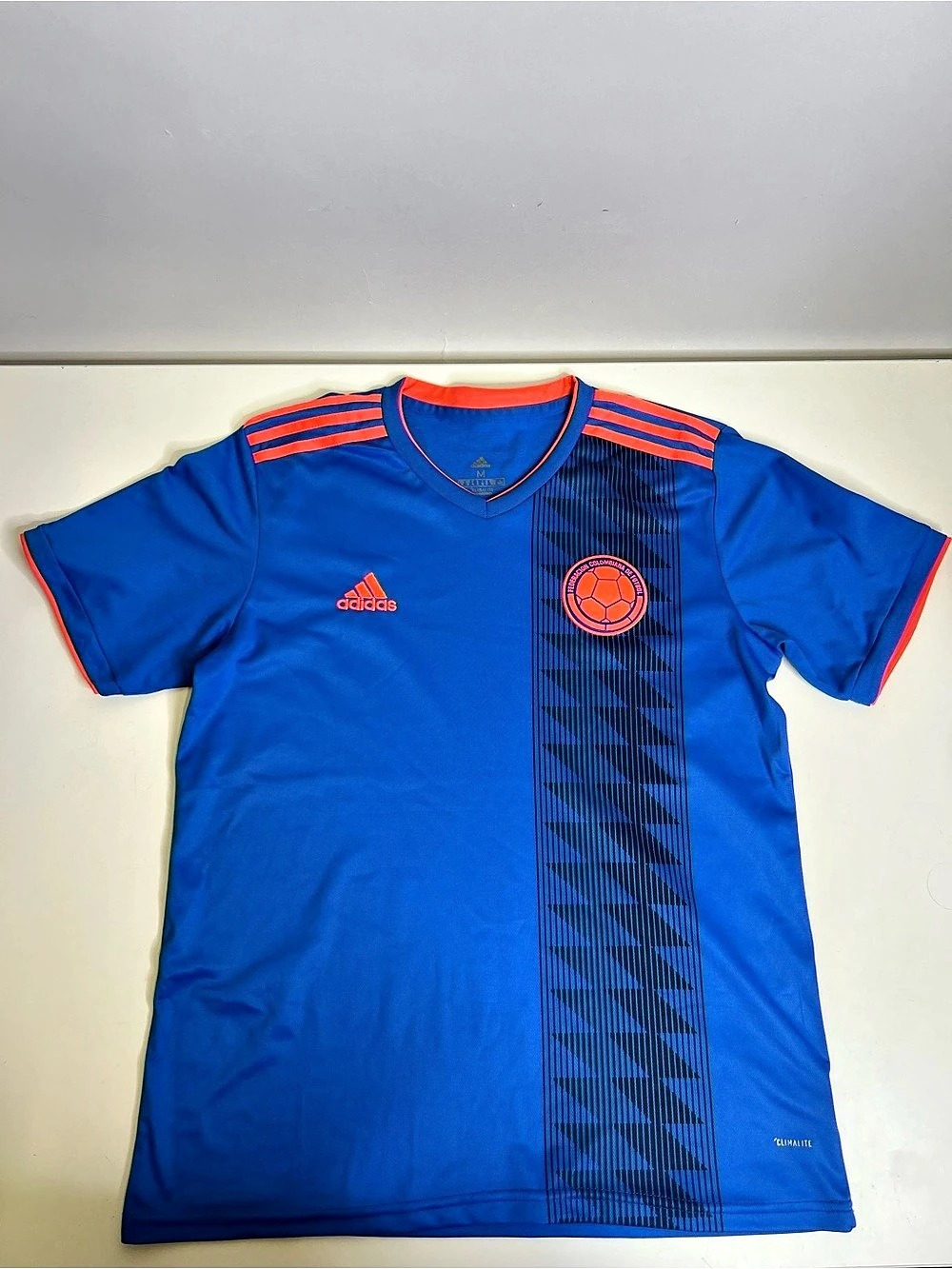 adidas Colombia 2018 Home Jersey Colombia Soccer Jersey Blue & Red Size Medium